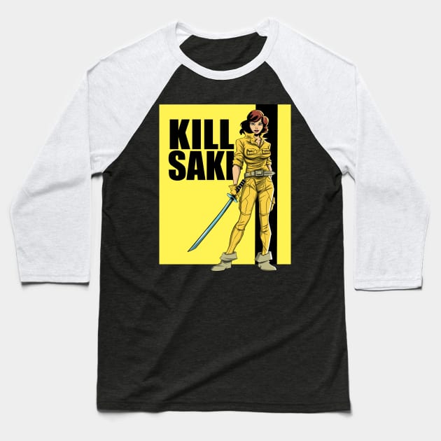 Kill Oroku Saki Baseball T-Shirt by Zascanauta